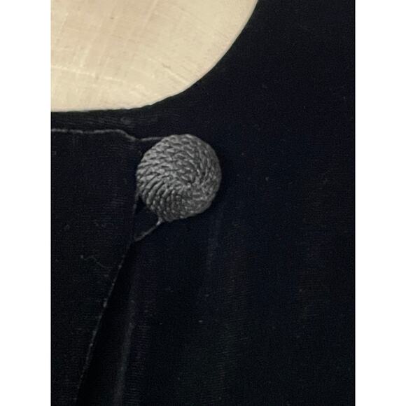 Dana Bachman Black Velvet Silk Tunic Blazer Jacket Size 12 - Picture 7 of 13